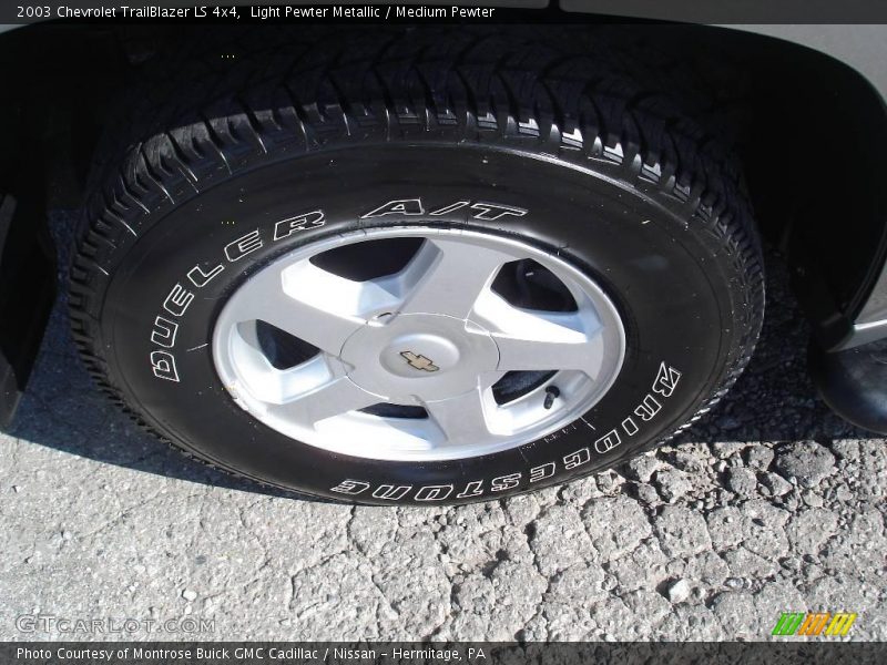 Light Pewter Metallic / Medium Pewter 2003 Chevrolet TrailBlazer LS 4x4
