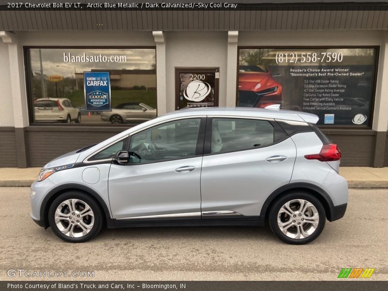 Arctic Blue Metallic / Dark Galvanized/­Sky Cool Gray 2017 Chevrolet Bolt EV LT