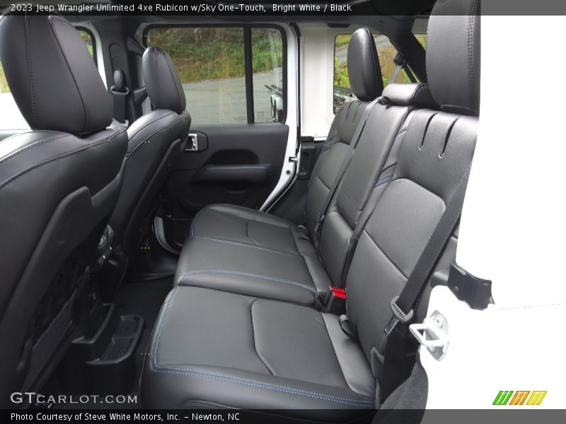 Rear Seat of 2023 Wrangler Unlimited 4xe Rubicon w/Sky One-Touch