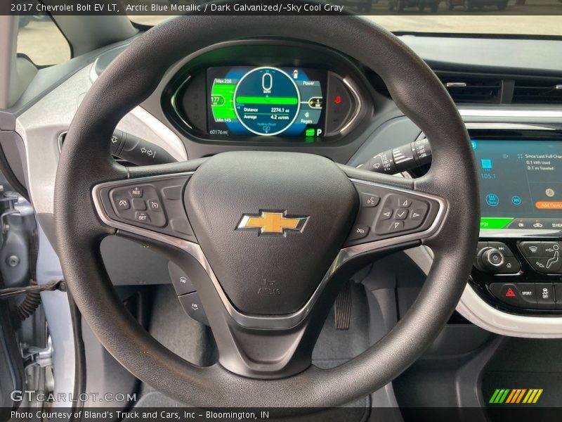 Arctic Blue Metallic / Dark Galvanized/­Sky Cool Gray 2017 Chevrolet Bolt EV LT