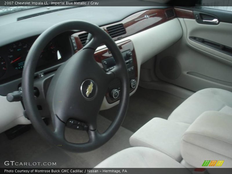 Imperial Blue Metallic / Gray 2007 Chevrolet Impala LS