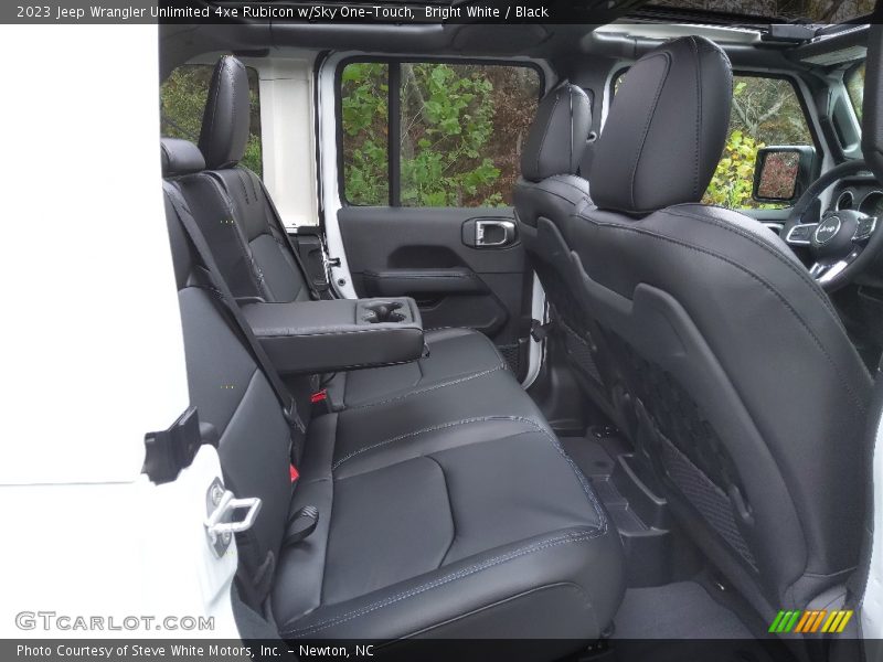 Rear Seat of 2023 Wrangler Unlimited 4xe Rubicon w/Sky One-Touch