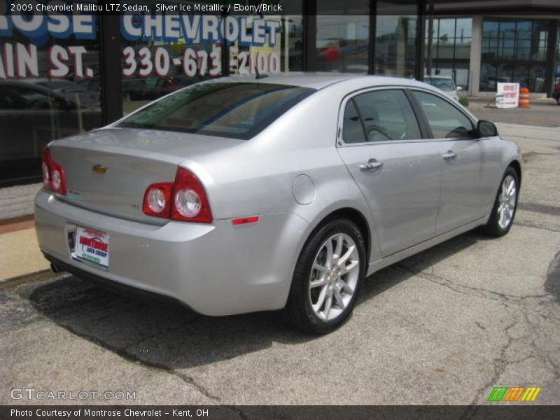 Silver Ice Metallic / Ebony/Brick 2009 Chevrolet Malibu LTZ Sedan