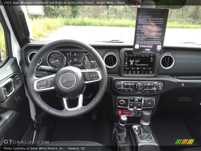 Dashboard of 2023 Wrangler Unlimited 4xe Rubicon w/Sky One-Touch