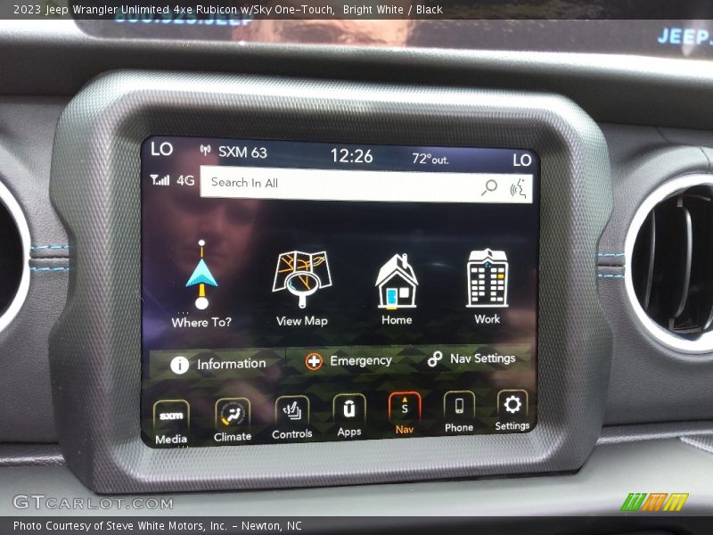 Controls of 2023 Wrangler Unlimited 4xe Rubicon w/Sky One-Touch
