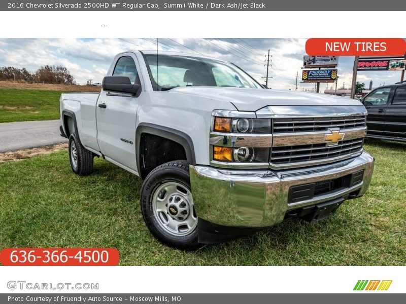 Summit White / Dark Ash/Jet Black 2016 Chevrolet Silverado 2500HD WT Regular Cab