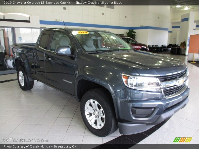 Shadow Gray Metallic / Jet Black 2019 Chevrolet Colorado LT Extended Cab 4x4