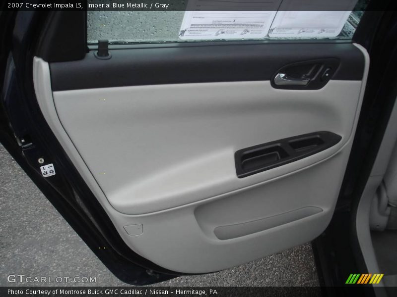Imperial Blue Metallic / Gray 2007 Chevrolet Impala LS