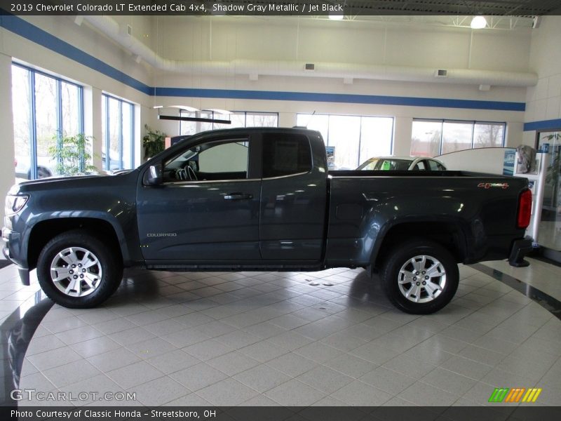 Shadow Gray Metallic / Jet Black 2019 Chevrolet Colorado LT Extended Cab 4x4