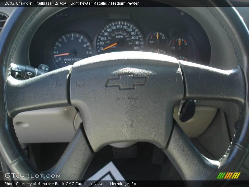 Light Pewter Metallic / Medium Pewter 2003 Chevrolet TrailBlazer LS 4x4