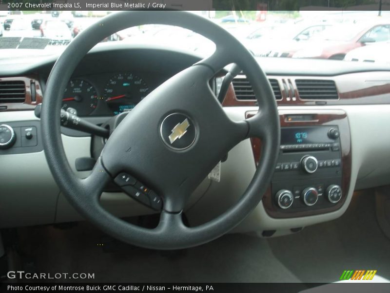 Imperial Blue Metallic / Gray 2007 Chevrolet Impala LS
