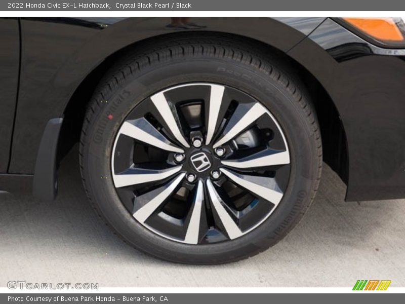 Crystal Black Pearl / Black 2022 Honda Civic EX-L Hatchback
