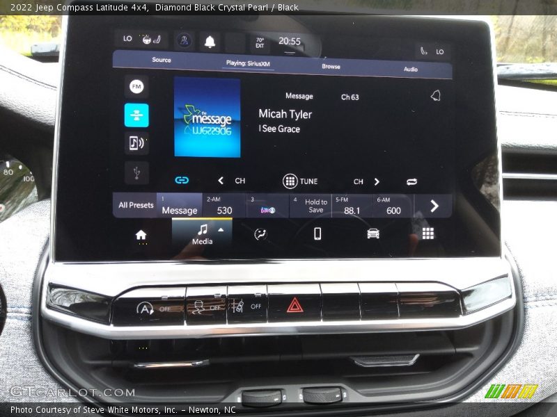 Diamond Black Crystal Pearl / Black 2022 Jeep Compass Latitude 4x4