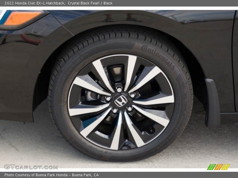 Crystal Black Pearl / Black 2022 Honda Civic EX-L Hatchback