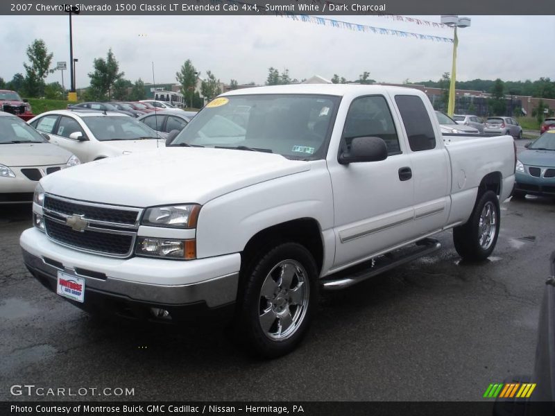 Summit White / Dark Charcoal 2007 Chevrolet Silverado 1500 Classic LT Extended Cab 4x4