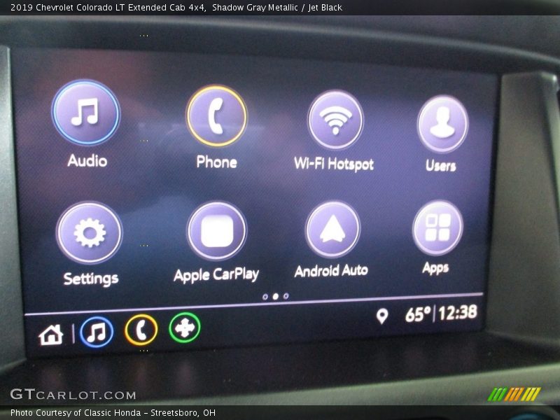 Shadow Gray Metallic / Jet Black 2019 Chevrolet Colorado LT Extended Cab 4x4