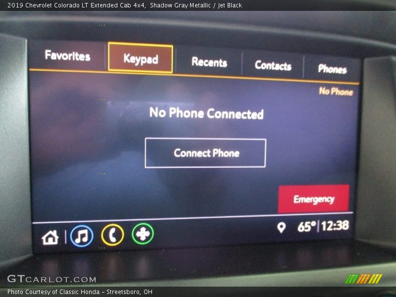 Shadow Gray Metallic / Jet Black 2019 Chevrolet Colorado LT Extended Cab 4x4