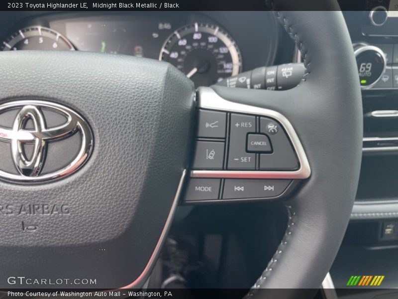  2023 Highlander LE Steering Wheel