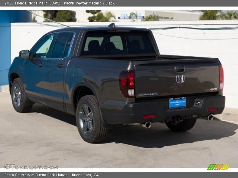 Pacific Pewter Metallic / Black 2023 Honda Ridgeline RTL AWD