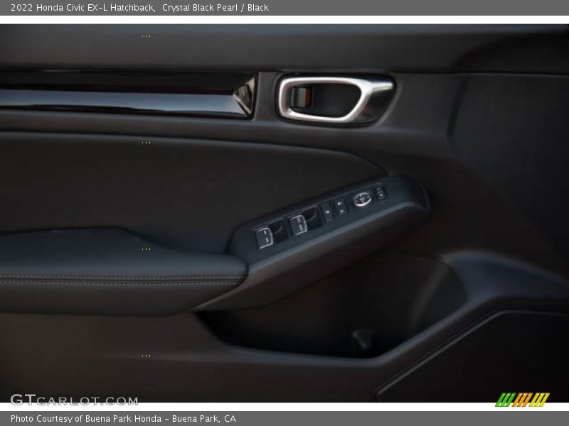 Crystal Black Pearl / Black 2022 Honda Civic EX-L Hatchback
