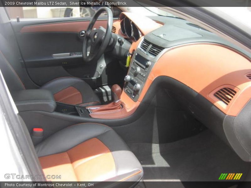 Silver Ice Metallic / Ebony/Brick 2009 Chevrolet Malibu LTZ Sedan