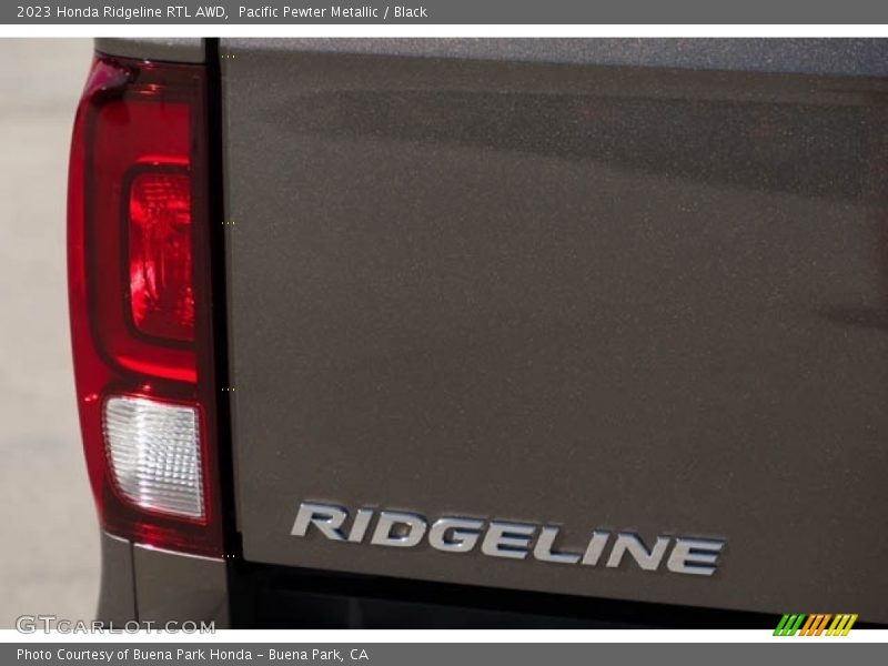 Pacific Pewter Metallic / Black 2023 Honda Ridgeline RTL AWD