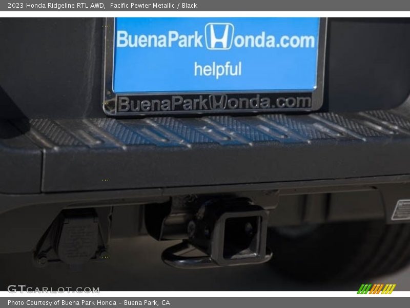 Pacific Pewter Metallic / Black 2023 Honda Ridgeline RTL AWD