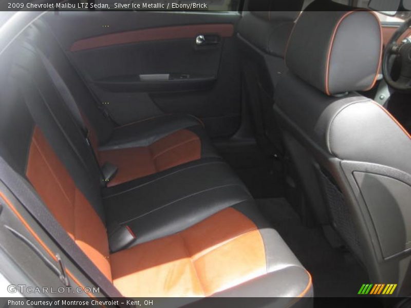 Silver Ice Metallic / Ebony/Brick 2009 Chevrolet Malibu LTZ Sedan