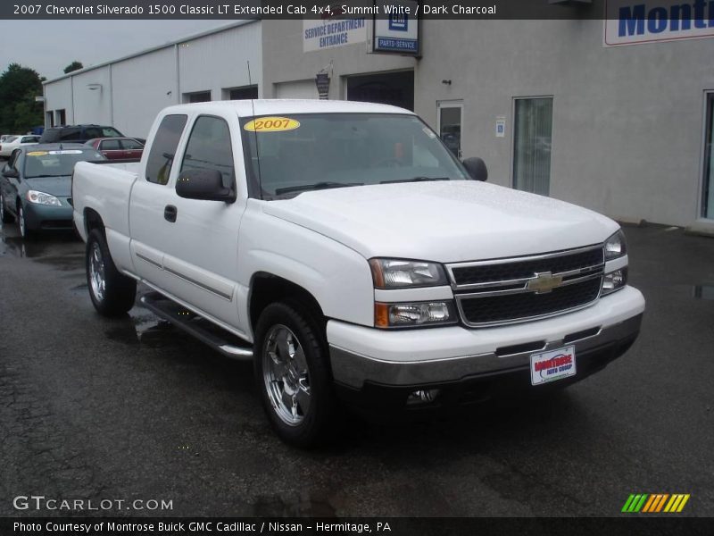 Summit White / Dark Charcoal 2007 Chevrolet Silverado 1500 Classic LT Extended Cab 4x4