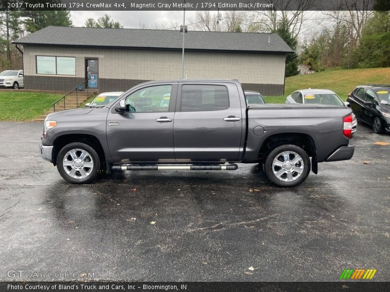 Magnetic Gray Metallic / 1794 Edition Black/Brown 2017 Toyota Tundra 1794 CrewMax 4x4