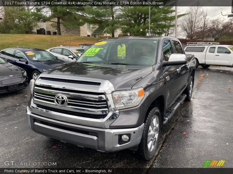 Magnetic Gray Metallic / 1794 Edition Black/Brown 2017 Toyota Tundra 1794 CrewMax 4x4