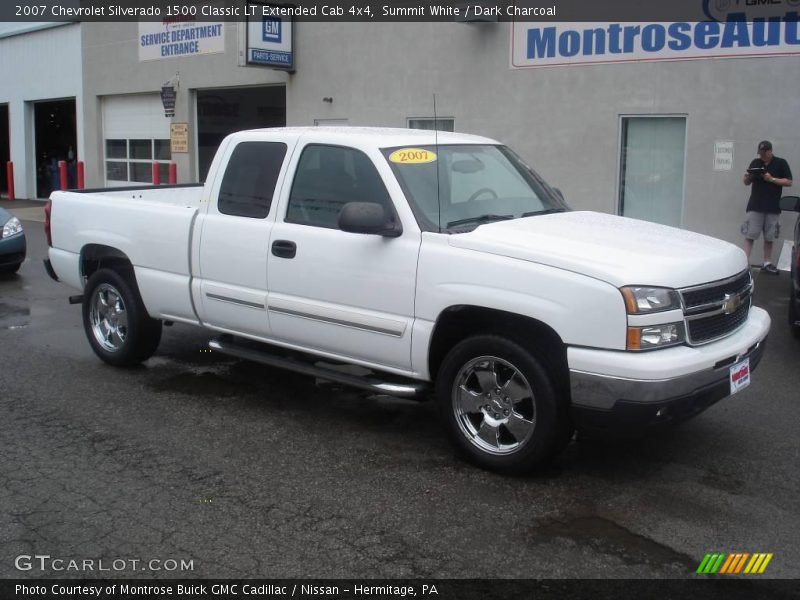 Summit White / Dark Charcoal 2007 Chevrolet Silverado 1500 Classic LT Extended Cab 4x4