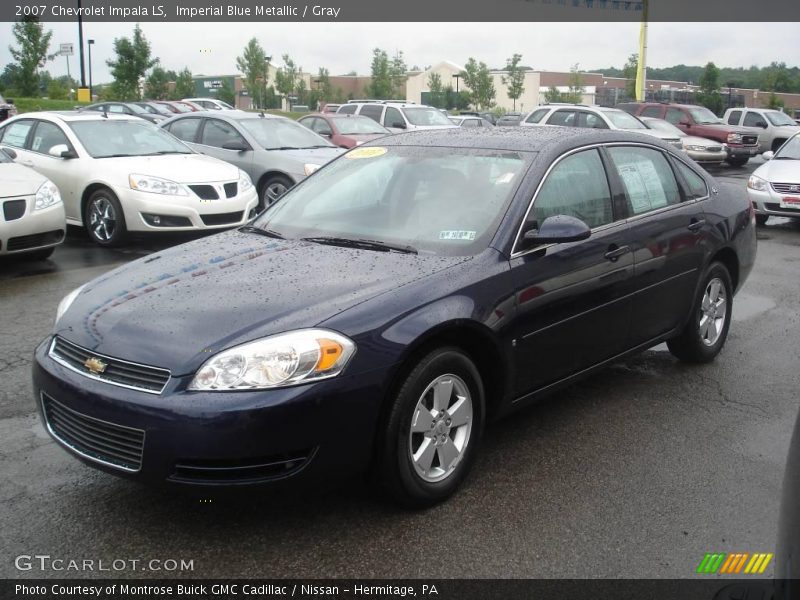 Imperial Blue Metallic / Gray 2007 Chevrolet Impala LS
