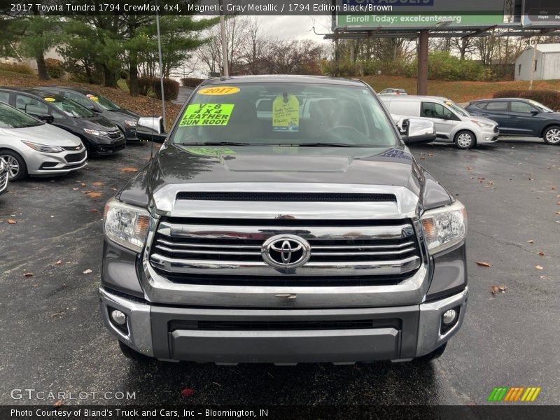 Magnetic Gray Metallic / 1794 Edition Black/Brown 2017 Toyota Tundra 1794 CrewMax 4x4