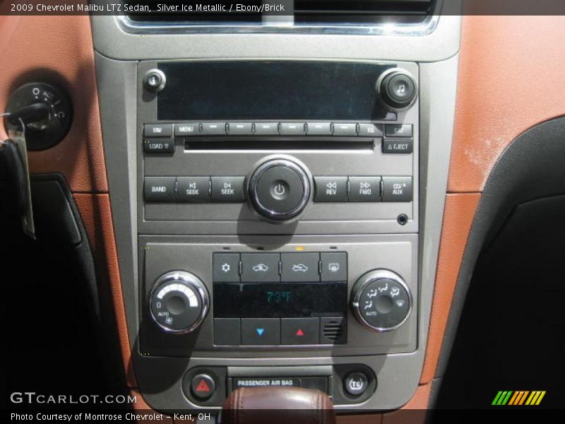 Silver Ice Metallic / Ebony/Brick 2009 Chevrolet Malibu LTZ Sedan