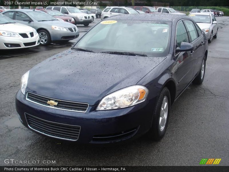 Imperial Blue Metallic / Gray 2007 Chevrolet Impala LS