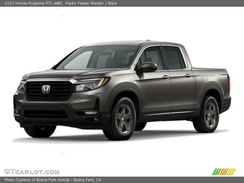 Pacific Pewter Metallic / Black 2023 Honda Ridgeline RTL AWD