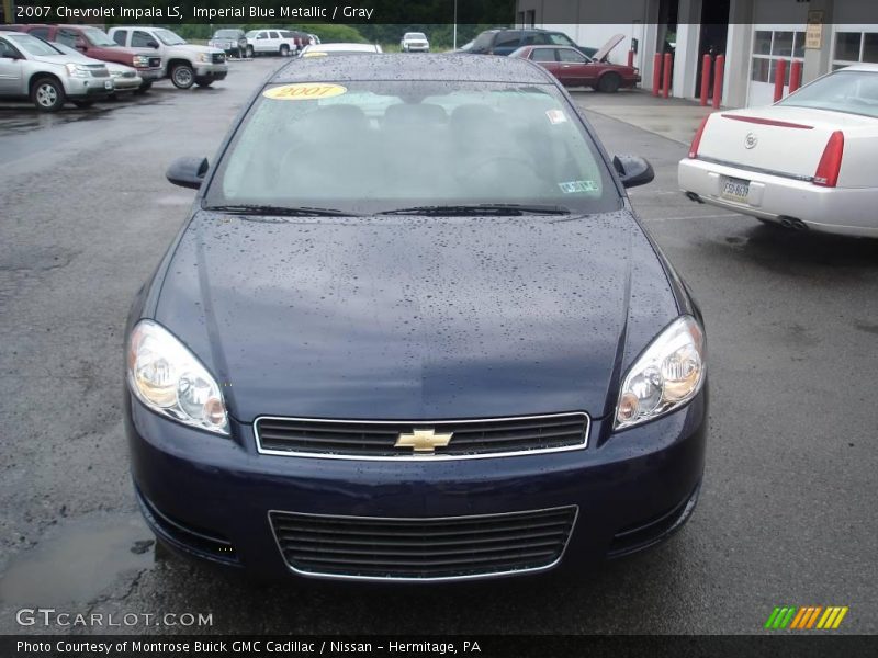 Imperial Blue Metallic / Gray 2007 Chevrolet Impala LS