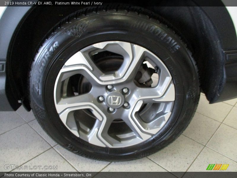Platinum White Pearl / Ivory 2019 Honda CR-V EX AWD
