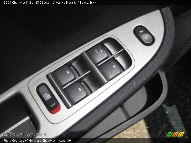 Silver Ice Metallic / Ebony/Brick 2009 Chevrolet Malibu LTZ Sedan