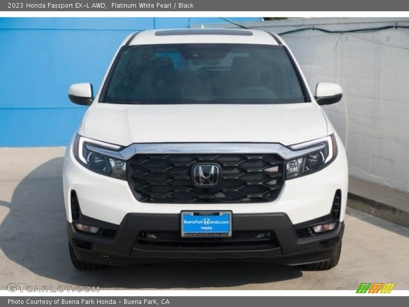 Platinum White Pearl / Black 2023 Honda Passport EX-L AWD