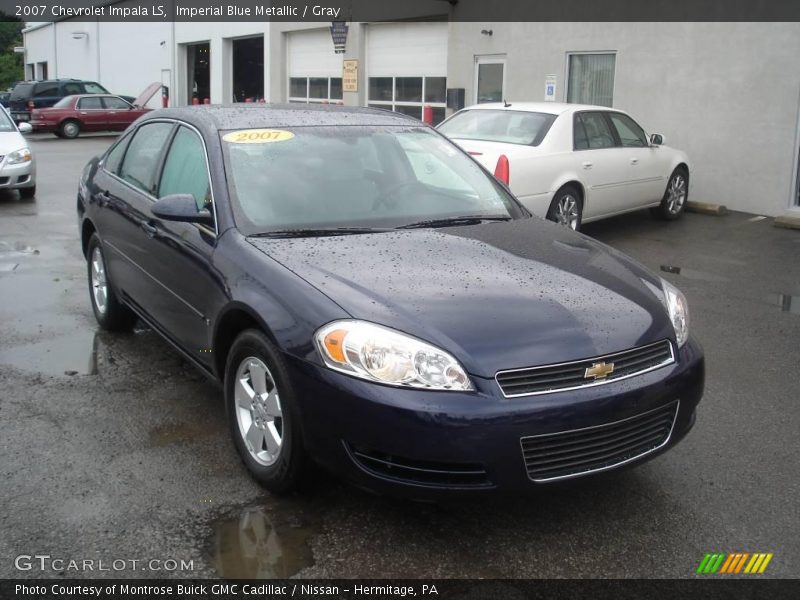 Imperial Blue Metallic / Gray 2007 Chevrolet Impala LS