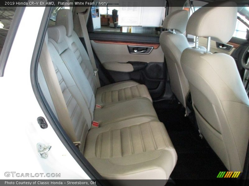 Platinum White Pearl / Ivory 2019 Honda CR-V EX AWD