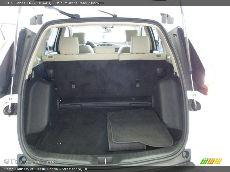 Platinum White Pearl / Ivory 2019 Honda CR-V EX AWD