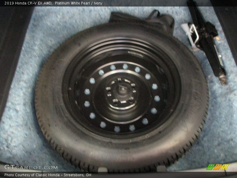 Platinum White Pearl / Ivory 2019 Honda CR-V EX AWD