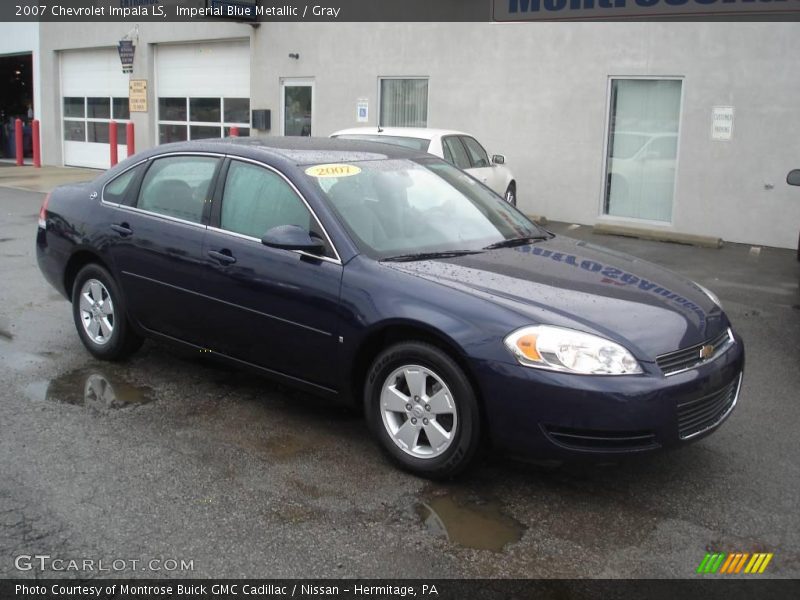 Imperial Blue Metallic / Gray 2007 Chevrolet Impala LS