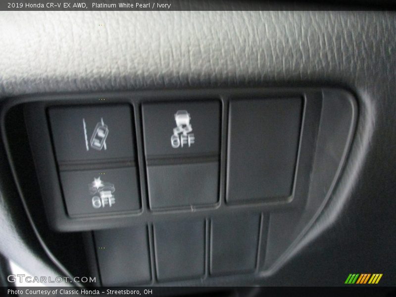 Platinum White Pearl / Ivory 2019 Honda CR-V EX AWD