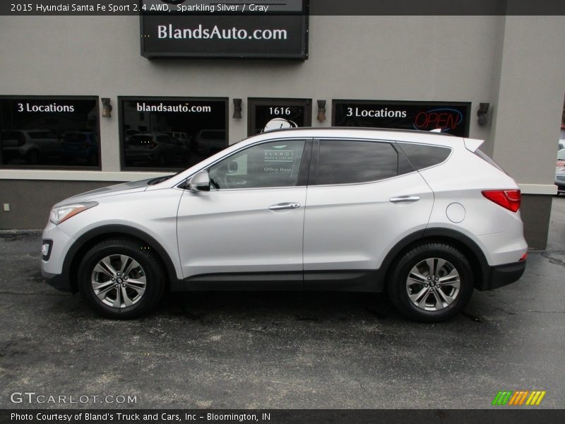 Sparkling Silver / Gray 2015 Hyundai Santa Fe Sport 2.4 AWD