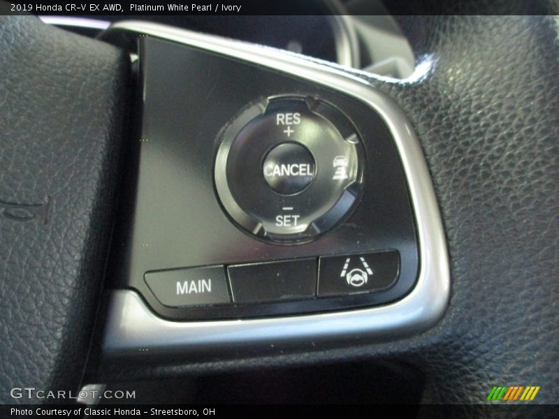 Platinum White Pearl / Ivory 2019 Honda CR-V EX AWD