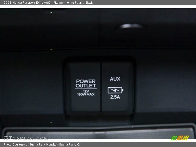 Platinum White Pearl / Black 2023 Honda Passport EX-L AWD